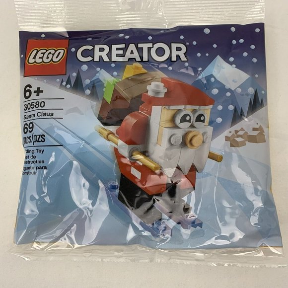 LEGO Bundle Minifig Sticker Book, Wrapping Paper, 30580 Santa Claus Skiing New - Picture 4 of 15
